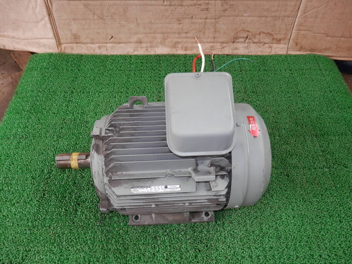 ◆3510-102 HITACHI 日立 200V 3相 7.5Kwモーター TFO-KK4P拍卖