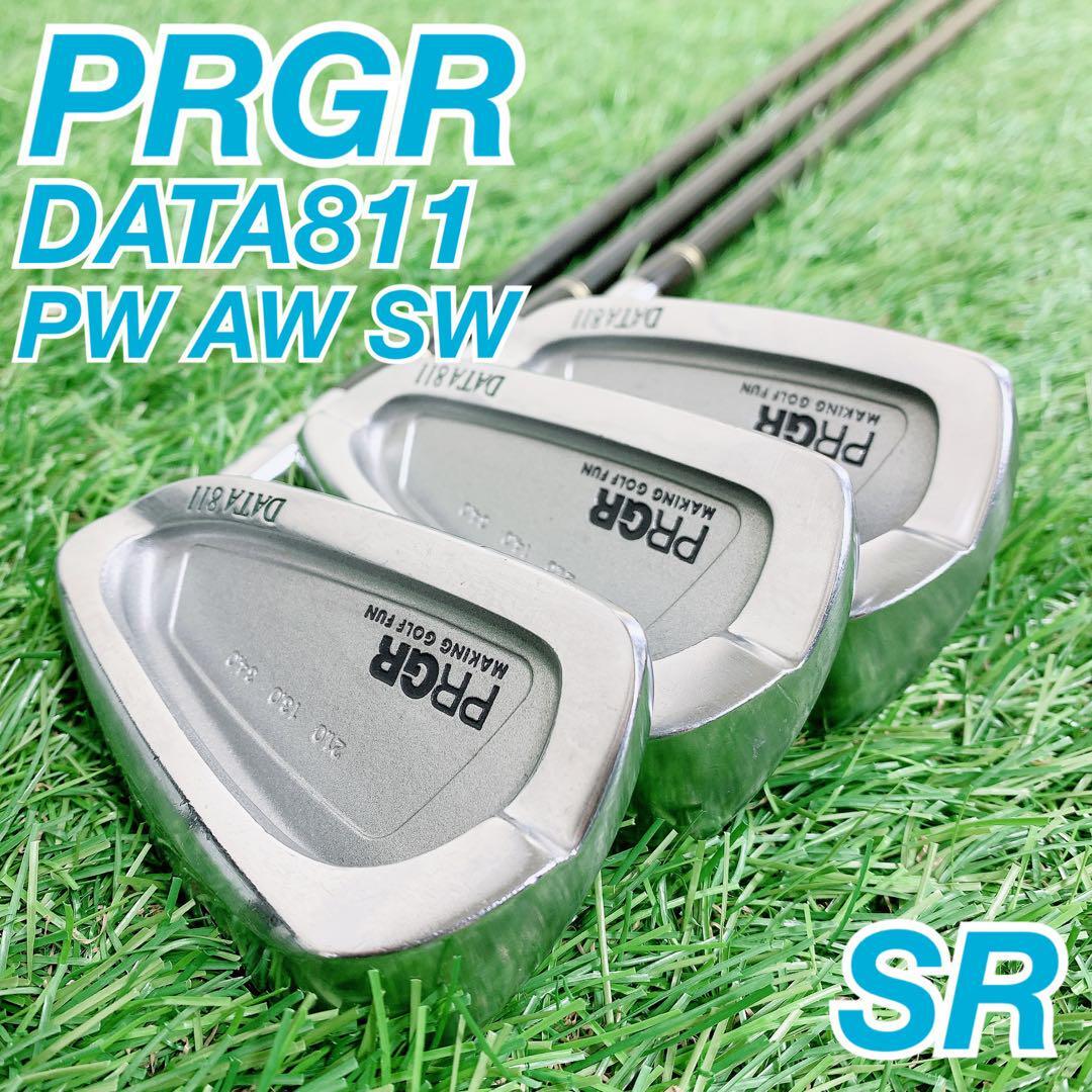 ゴルフメンズ ウェッジ プロギア DATA811 SW PW AW PRGR コースデビュー 男性 右利き 送料無料 N1482拍卖