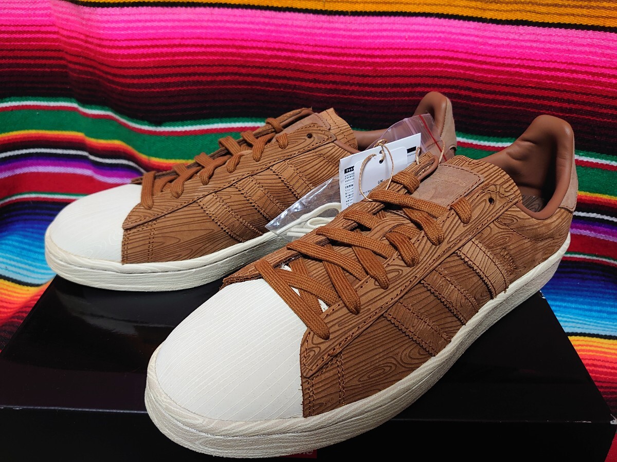 adidas アディダス オリジナルス キャンパス 80S ウッド グレイン 新品 未使用 US11 29㎝ ワイルドブラウン クリームホワイト GX3950拍卖