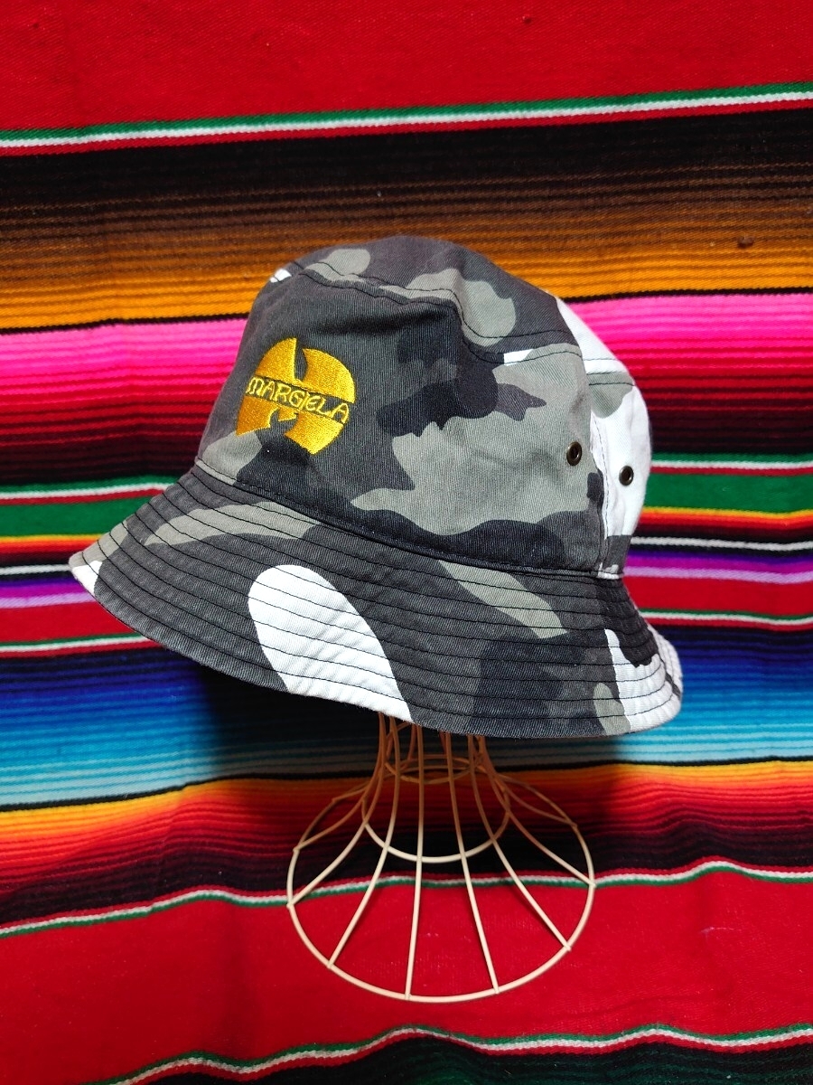 NOT COMMON SENSE ノット コモンセンス フロント刺繍 シティーカモフラ バケットハット ワンサイズ ホワイト グレー マルジェラ ウータン拍卖