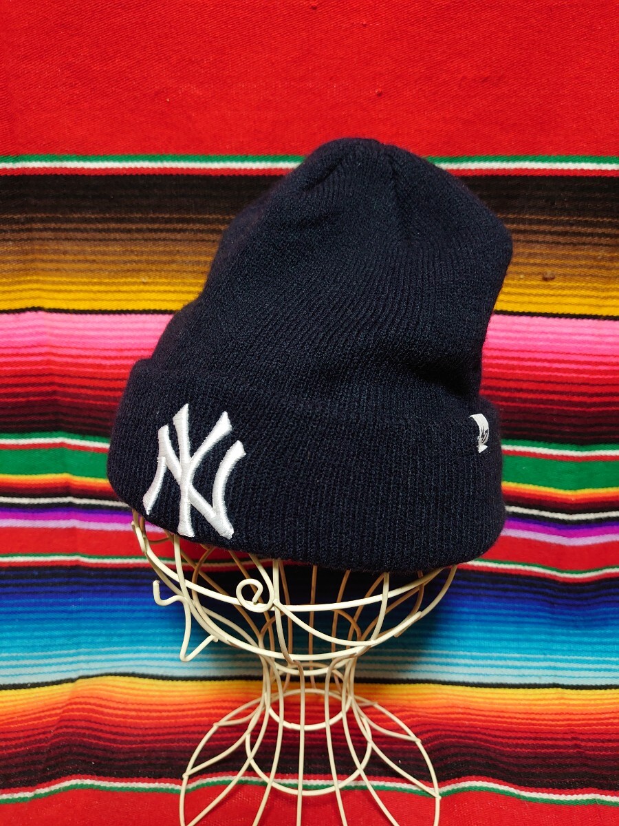 GENUINE MERCHANDISE ’47 カフニット ニューヨークヤンキース ニット帽 新品購入 未使用 ネイビー Yankees Raised ’47 Cuff Knit 拍卖