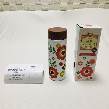 ★レトロティ 真空ステンレスボトル 350ml <花柄>拍卖