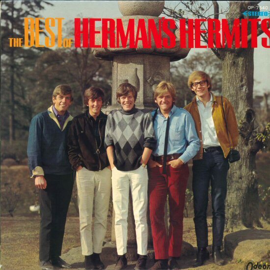 ★赤盤!LP「ベスト・オブ・ハーマンズ・ハーミッツ THE BEST OF HERMAN'S HERMITS」1966年プレス 当時盤オリジナル!拍卖