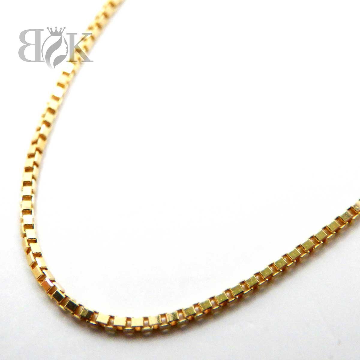 K18 ベネチアン ブレスレット ハート 約1.0g 長さ:約18cm 約0.8mm ゴールド ●拍卖