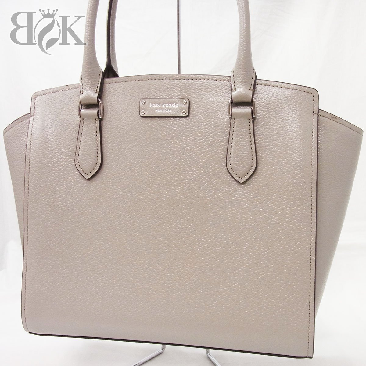 ケイトスペード 2Way ハンドバッグ ショルダーバッグ グレー kate spade +拍卖