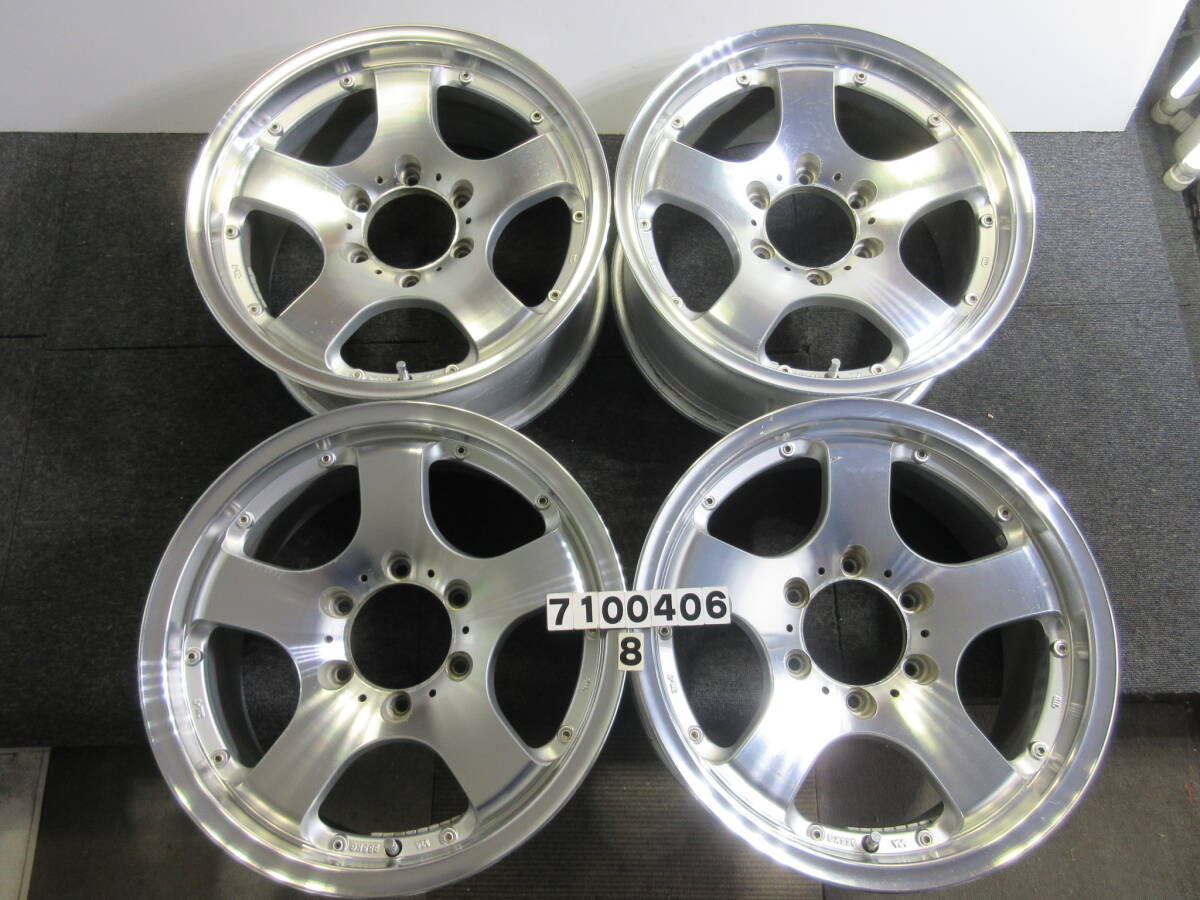 G3037 ②★アルミ4本セット★17インチ7.5J+25 6穴PCD139.7★ランクルプラド ハイラックスサーフ パジェロ等拍卖