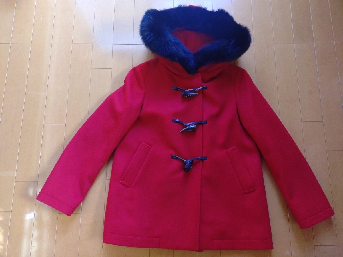 エフデ ef-de フォックスファー付きダッフルコート サイズ7拍卖