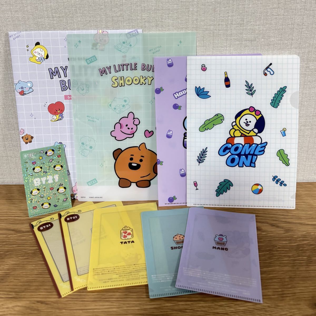 BT21 下敷き フォトカードケース ファイルケース まとめ売り 9冊 セット拍卖