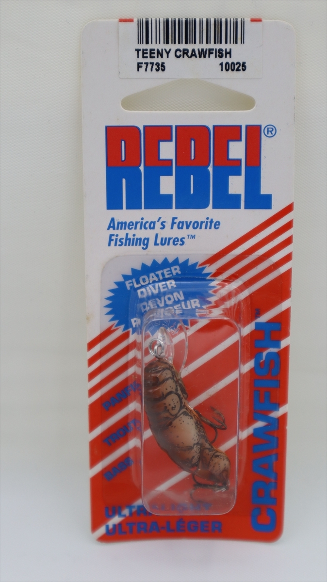 ★☆【新品】レーベル ティニーウィークロウフィッシュF77 ☆REBEL Teeny Wee Stream CrawfishF77☆★2024-12-1080拍卖