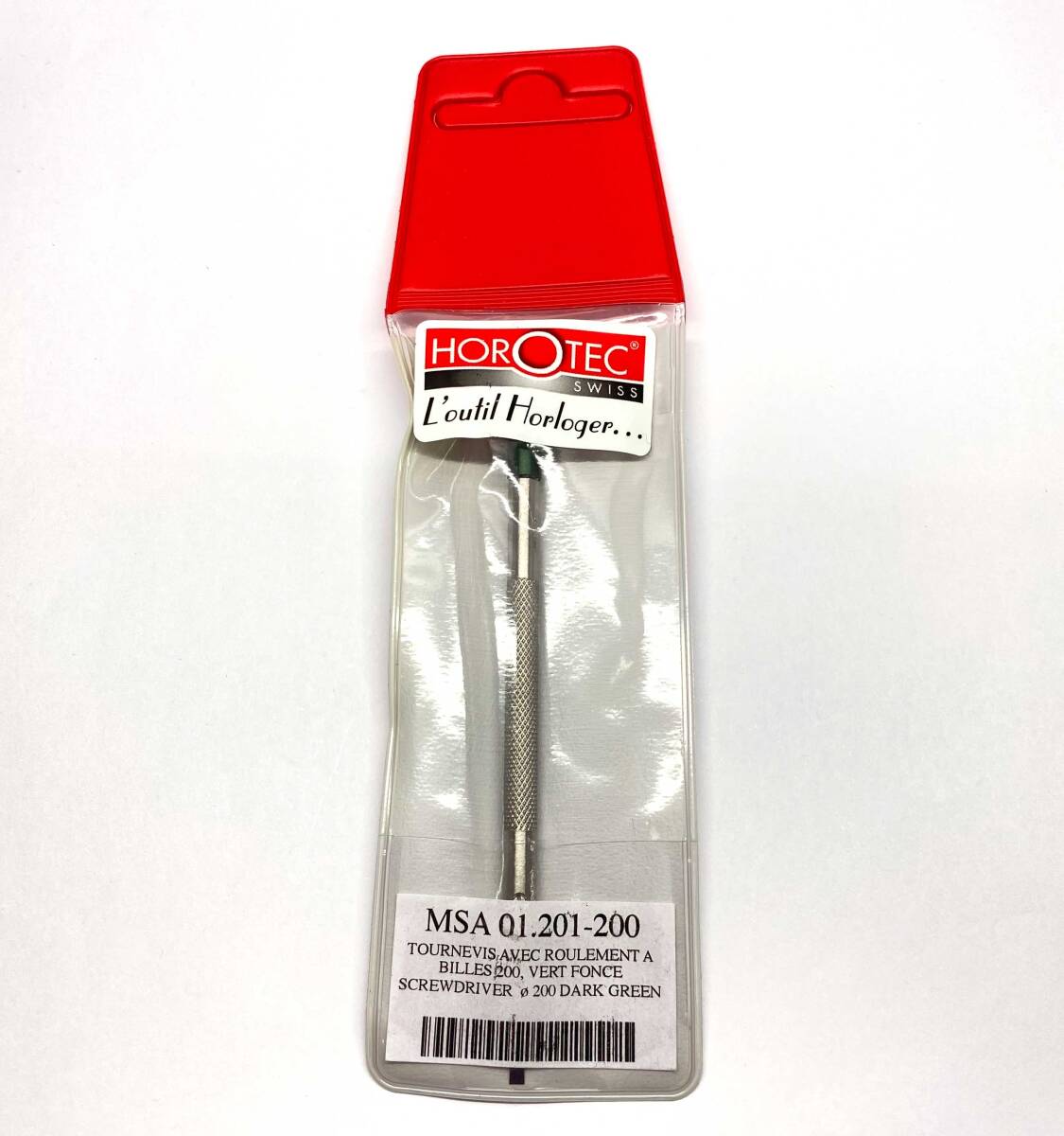 【新品・未使用】HOROTEC ホロテック MSA01.201-200 精密ドライバー マイナスドライバー 2.0mm ステンレス製 時計修理工具 / BY-1208拍卖