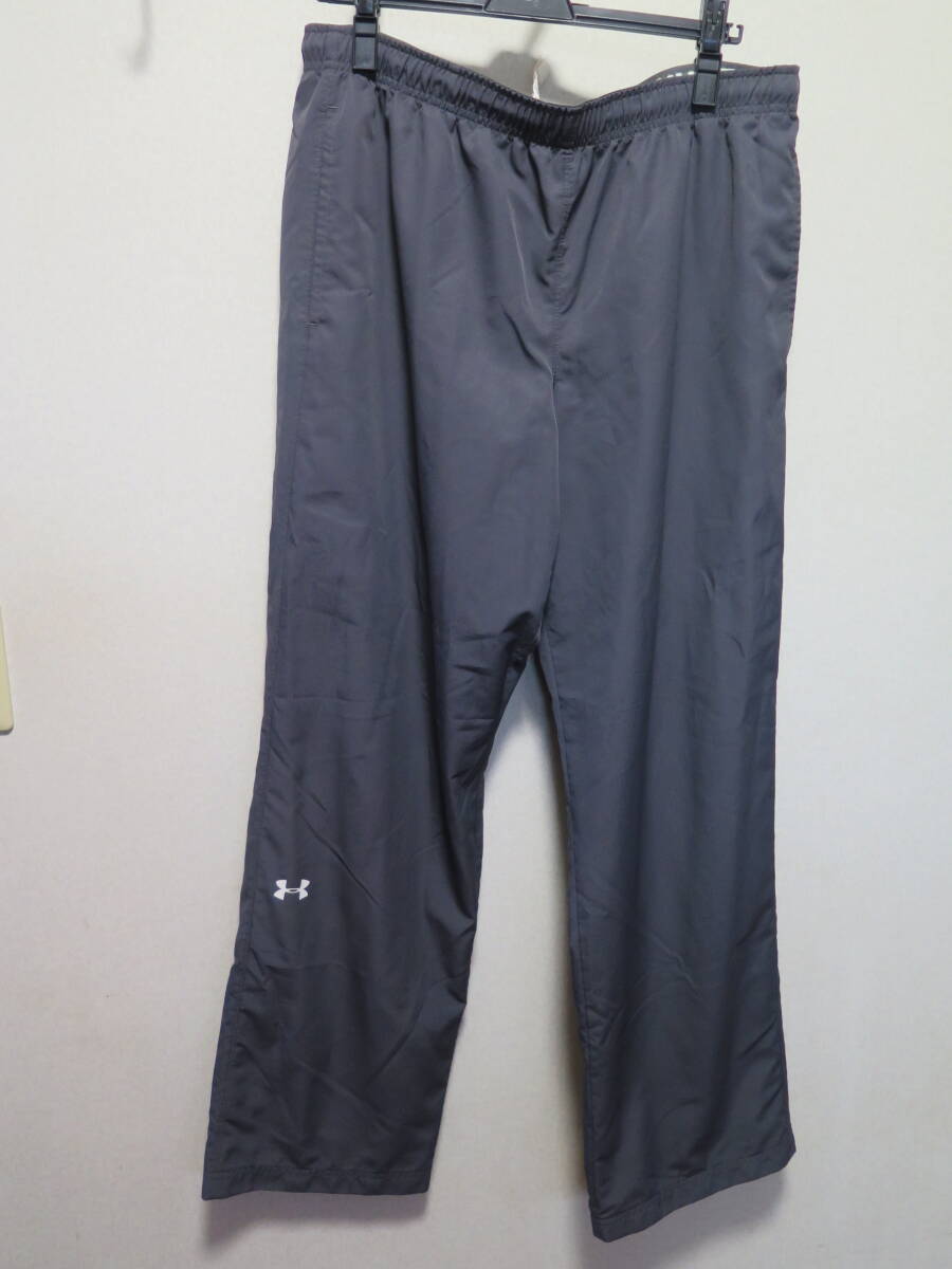 UNDER ARMOUR アンダーアーマー ロング パンツ ボトム ズボン スポーツ トレーニング LG 黒 濃いグレー拍卖