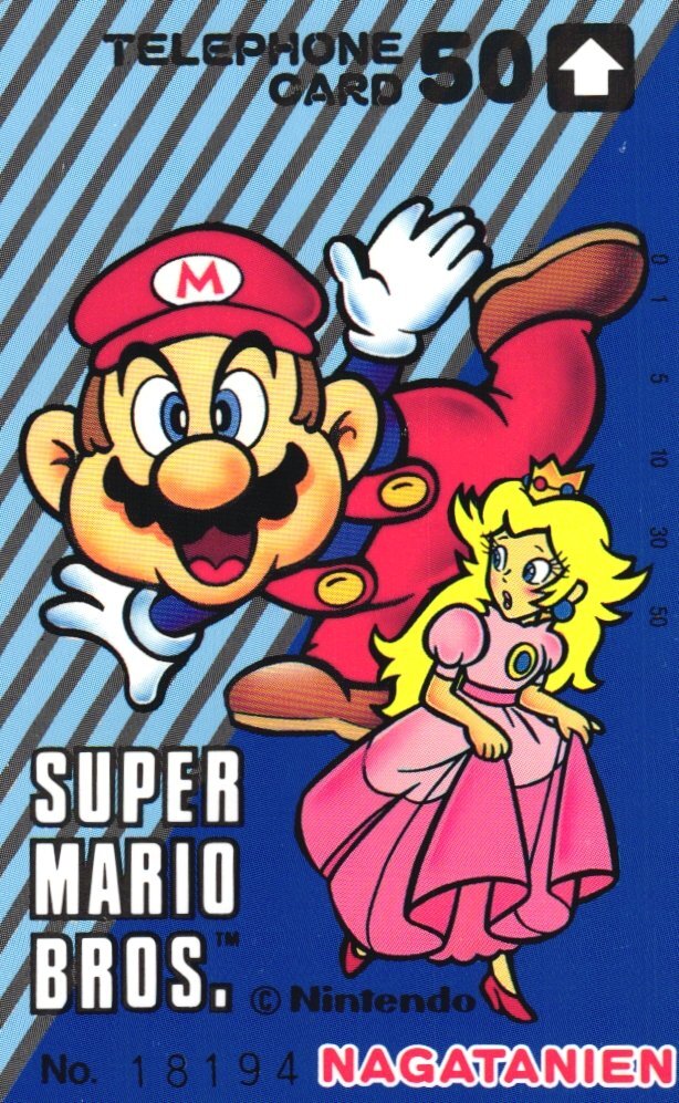 ★スーパーマリオブラザーズ 永谷園 任天堂 ナンバー入り 傷有★テレカ50度数未使用dq_54拍卖