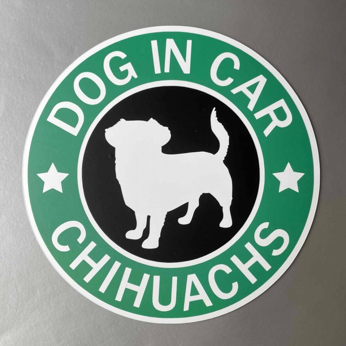 犬(チワックス )スタバ風 マグネット ステッカー 防水 車用【匿名配送】拍卖