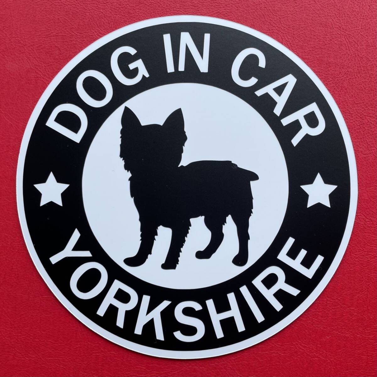 犬(ヨークシャーテリア BK )マグネット ステッカー 防水 車用【匿名配送】拍卖