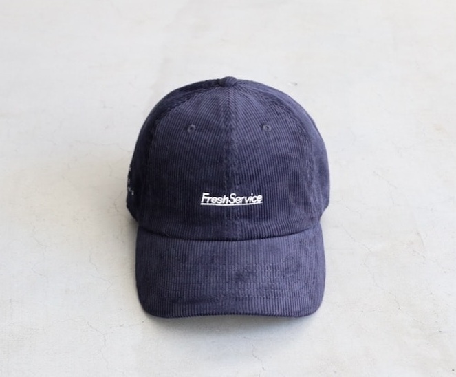 【定価7,150円・未使用品】FreshService (フレッシュサービス) “CORPORATE CORDUROY CAP”(サイズF・ネイビー色)拍卖