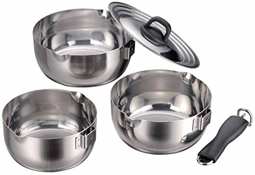 下村企販 取手の取れる 片手鍋 3点セット 16/18/20cm 日本製 直火・IH対応 ゆきひら鍋 着脱式ハンドル コ拍卖