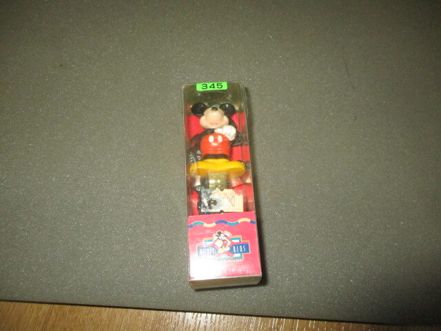 トヨタ車・ディズニークローバー・立体ミッキーマウス M345 ストラップ付ブランクキー・スペアキー 未使用 デッドストック キーホルダ拍卖