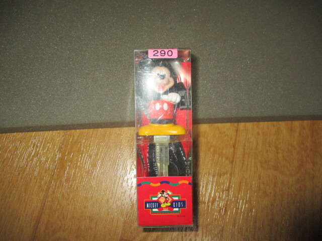 日産旧車・ディズニークローバー・立体ミッキーマウス M290 ストラップ付ブランクキー・スペアキー 未使用 デッドストック キーホルダ拍卖