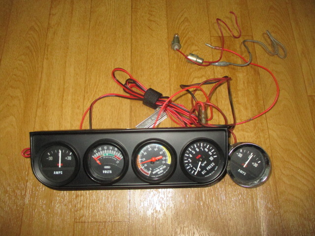 関東精機・ウルトラ・ULTRA・永井電子 機械式 油圧計・水温・バキューム・電流系アンメーター 追加 中古 5個 旧車・ハコスカ・S30Z拍卖