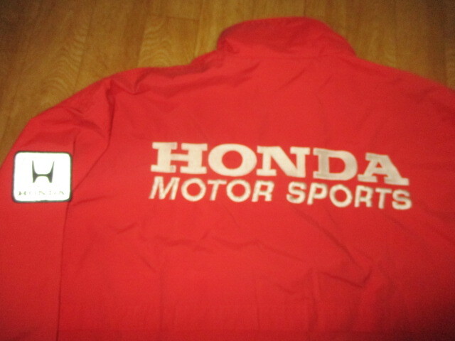 訳アリ・ホンダF1コレクション・マクラーレン 昭和・当時物 プラチナ色刺繍ロゴ ジャケット サイズL 美中古拍卖