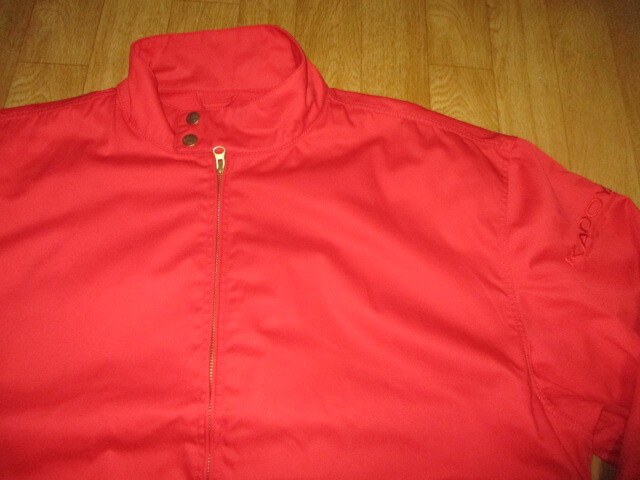 KADOYA カドヤレーシング スウィングトップ・コットン系 ジャケット 赤 サイズ5L 極美中古拍卖