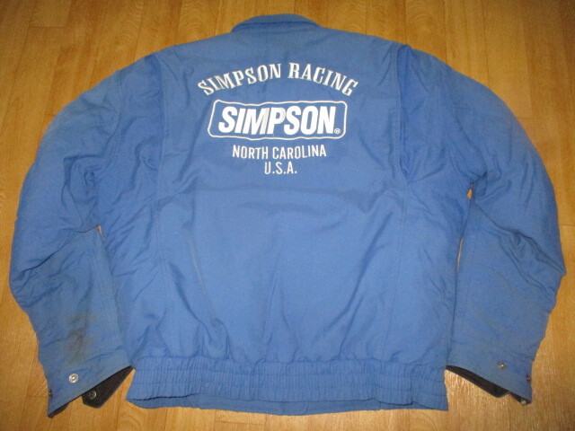 シンプソンレーシング サイズL(LL相当) 刺繍ロゴ テキサスコットン系 綿入り防寒ジャケット 中古拍卖