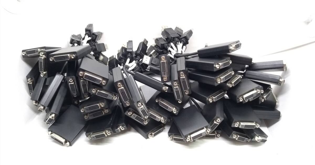 ● DP to DVI DONGLE DP to DVI 変換アダプタ (P/N:KS10037-066)57個セット拍卖