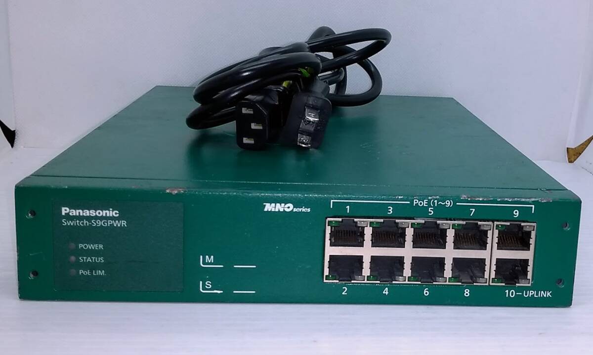●Switch-S9GPWR PN24099 パナソニックESネットワークス PoE対応 10ポートL2スイッチングハブ(Giga対応)(B1)拍卖
