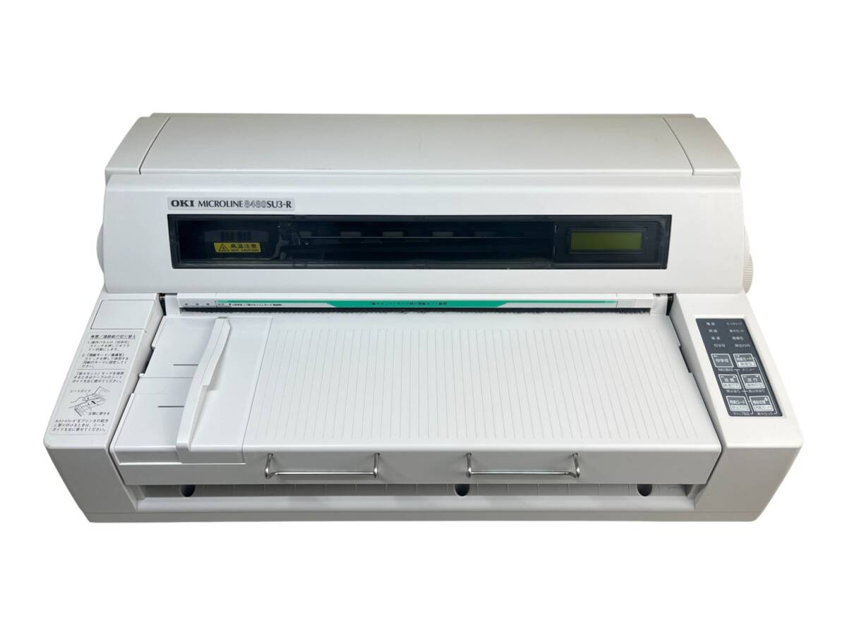 ☆動作良好!印字テストOK|OKI MICROLINE 8480SU3-R|ドットインパクトプリンター/A3対応/USB・LAN・パラレル接続対応拍卖
