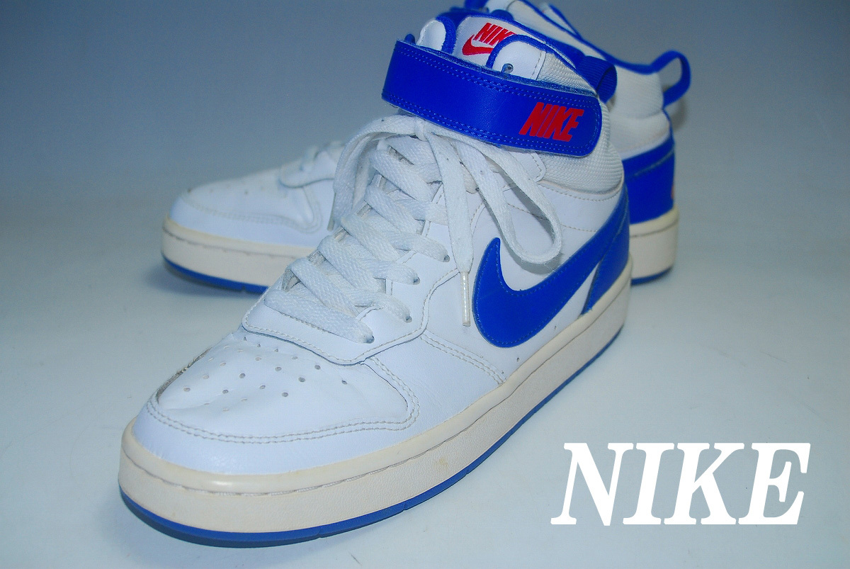 ATX2498/最終価格!他でも出品中!早い者勝ち!ナイキ/NIKE/コート バーロウ MD/25㎝/白/ホワイト/US7y/MID/良品/存在感抜群!注目の1足拍卖