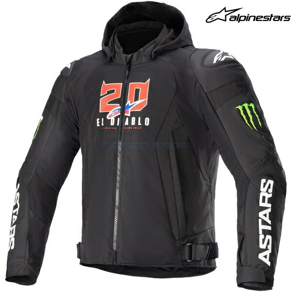 在庫あり alpinestars アルパインスターズ ジャケット FQ20 ZACA AIR MONSTER JACKET カラー:BLACK WHITE(12) サイズ:XL拍卖