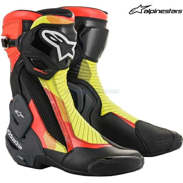 在庫あり alpinestars アルパインスターズ ブーツ SMX PLUS v2 BOOT カラー:BLACK RED FLUO YELLOW FLUO(1351) サイズ:43/27.5cm拍卖
