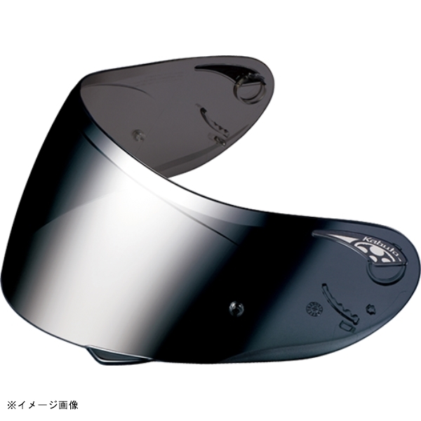 在庫あり KABUTO(カブト) ヘルメット CF-1W シールド カラー:ダーク シルバーミラー拍卖