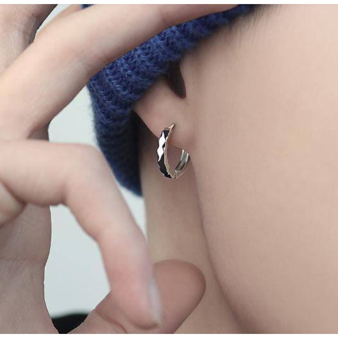 フープピアス シルバー ツイストデザイン拍卖