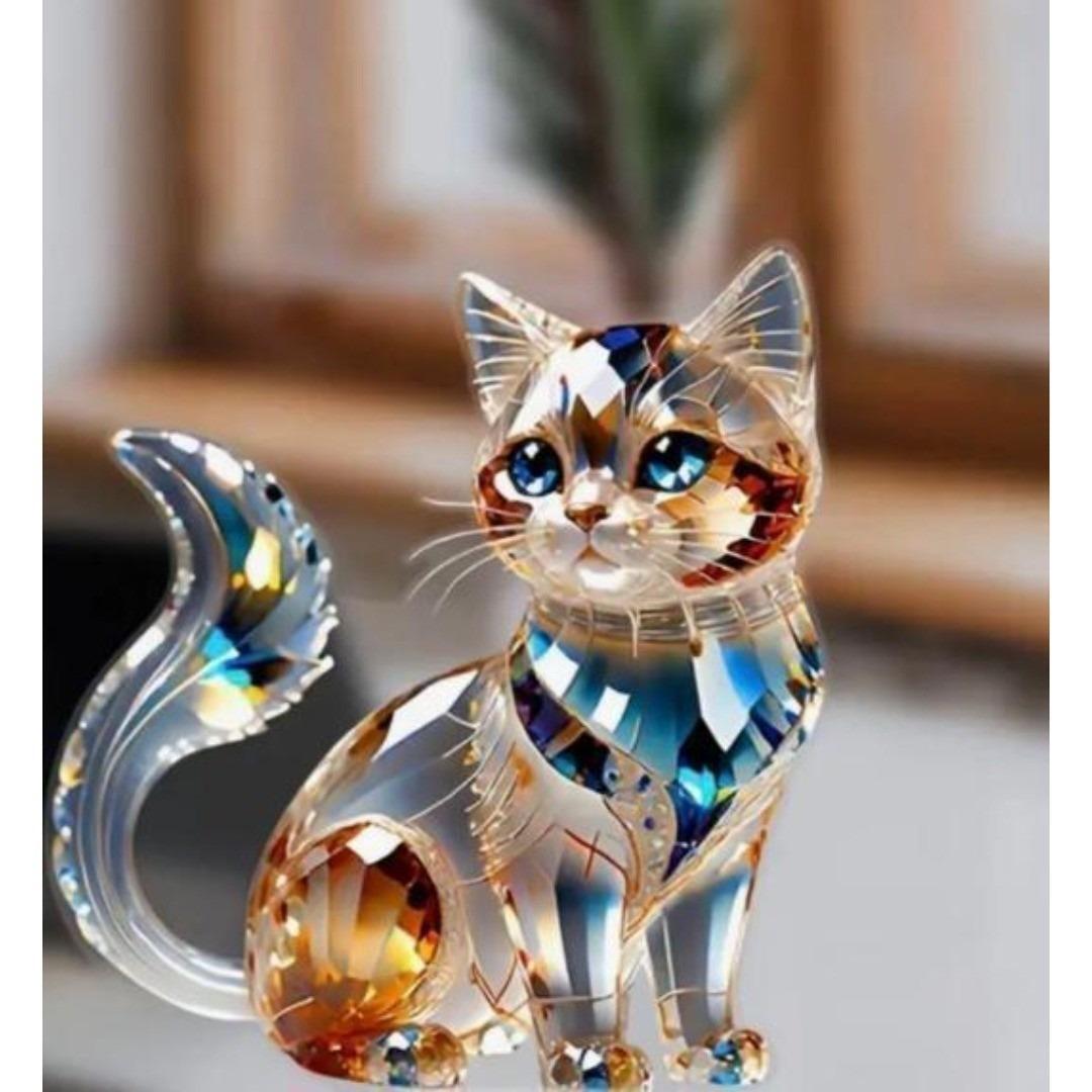 アクリルスタンド キャット 猫 スタンド型 サンキャッチャー 置物拍卖