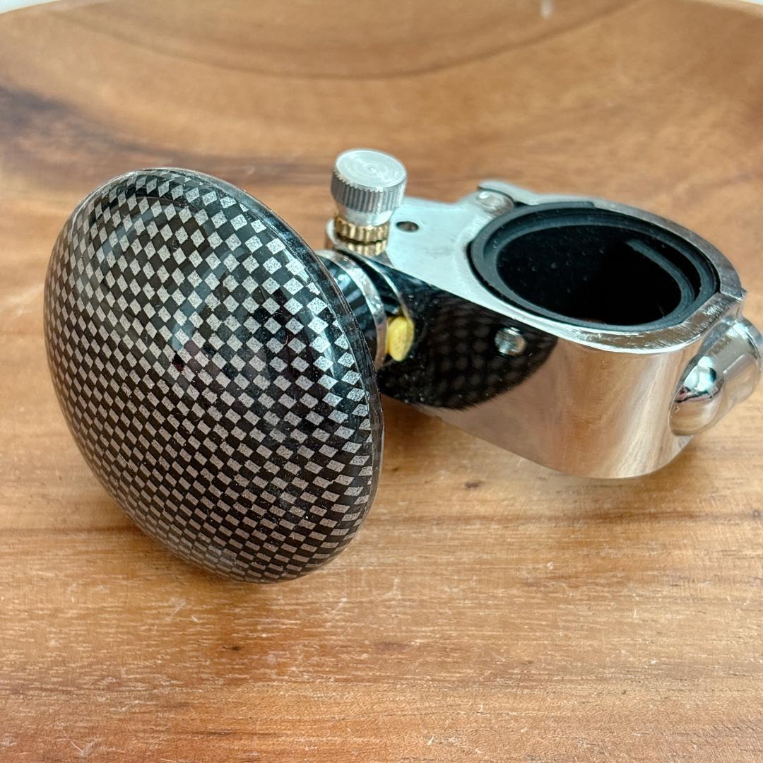 カーボン風 ハンドルスピナー ステアリング ハンドル拍卖