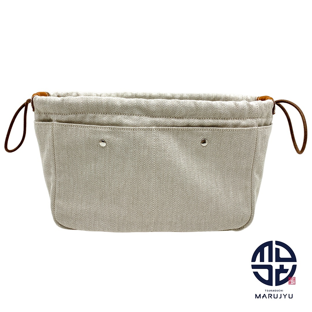 HERMES エルメス ポーチ フールビ25 ナチュラル フォーヴ バッグインバッグ 小物 ブランド X刻印拍卖