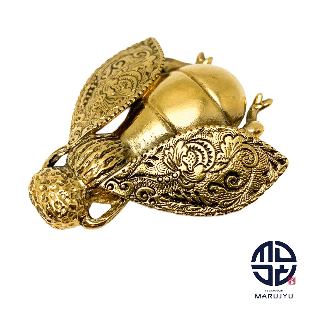 ChristianDior DIOR ディオール ビー bee ハチモチーフ ブローチ ゴールドカラー ヴィンテージライク ジュエリー アクセサリー ブランド拍卖