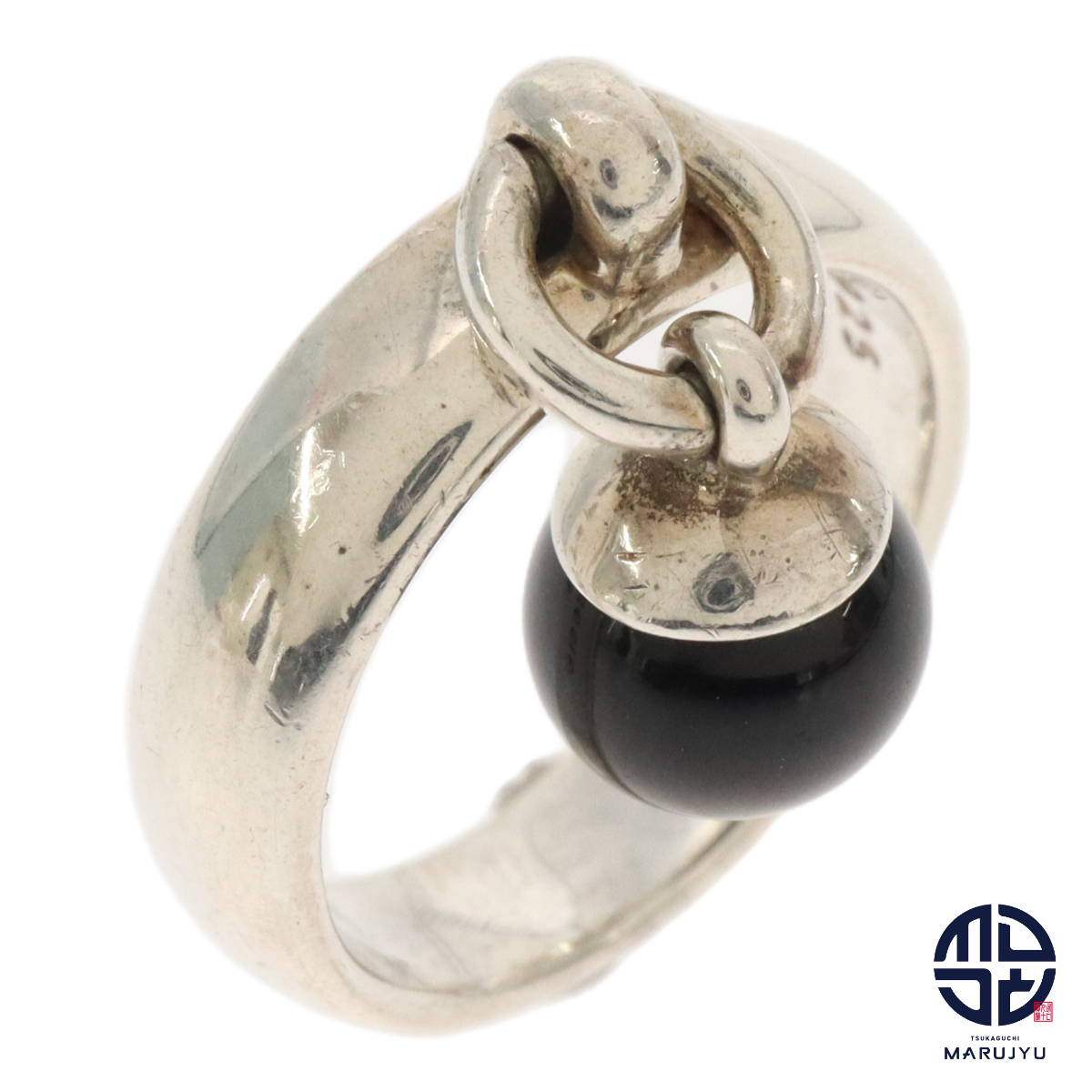 TIFFANY Tiffany ティファニー 925 SILVER シルバー ボールダングル ドアノック リング 指輪 約13号 ジュエリー アクセサリー拍卖