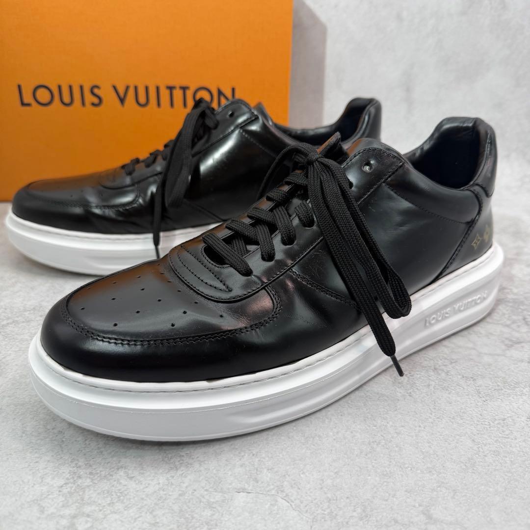 【美品】ルイヴィトン ビバリーヒルズライン レザー スニーカー サイズ27cm拍卖