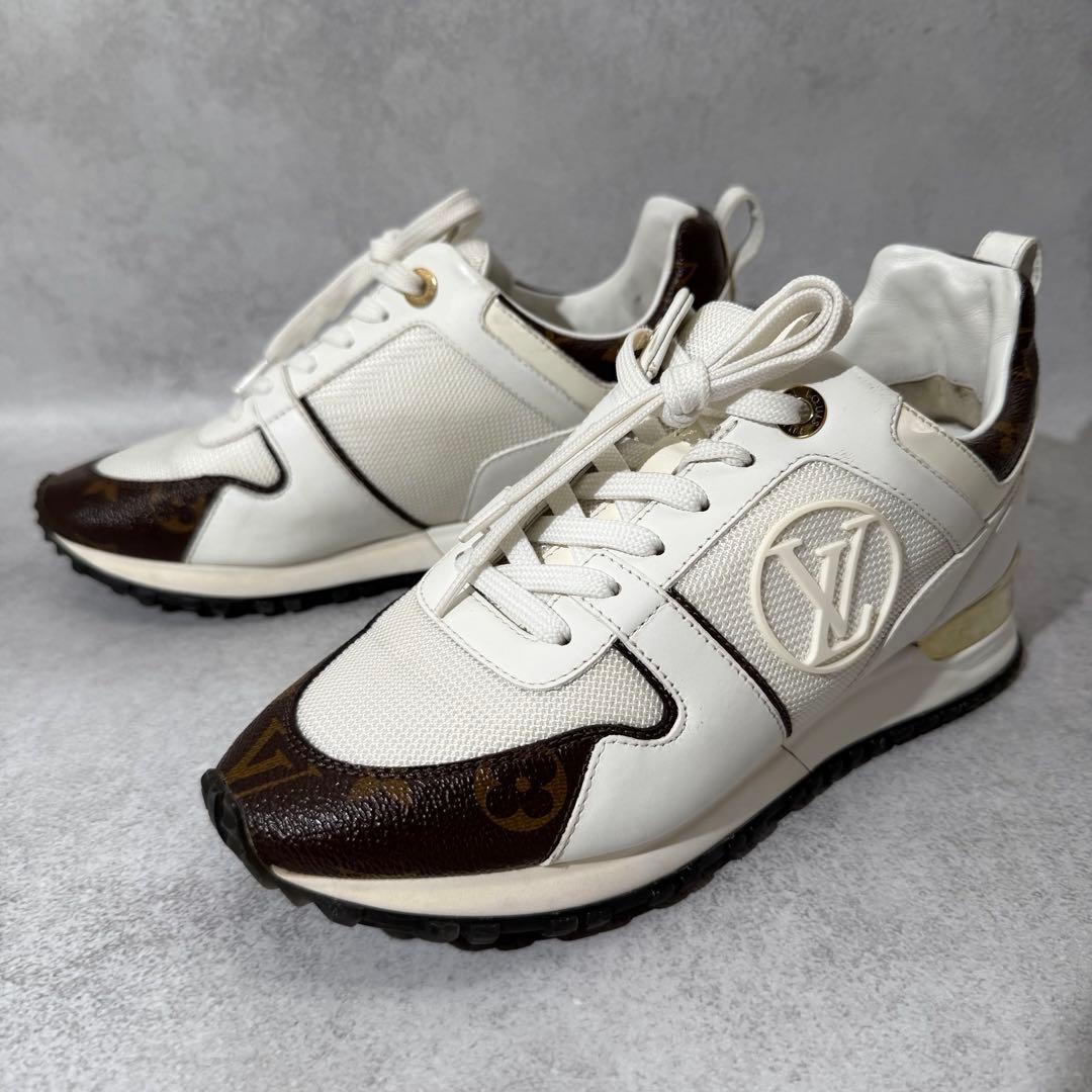 【美品】ルイヴィトン ランアウェイ モノグラム サークルロゴ 23.5㎝拍卖