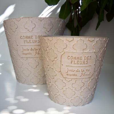 訳あり アンティーク調 グラスファイバーの鉢2品セット 2659GF ガーデン 植木鉢 陶器鉢 ガーデニング 花壇 鉢 庭 玄関拍卖