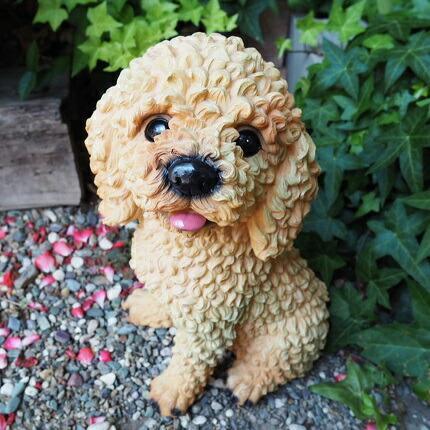 訳あり 犬の置物 プードル KI1108 いぬ イヌ 動物 オーナメント ガーデン オブジェ 庭 雑貨 ガーデニング インテリア拍卖