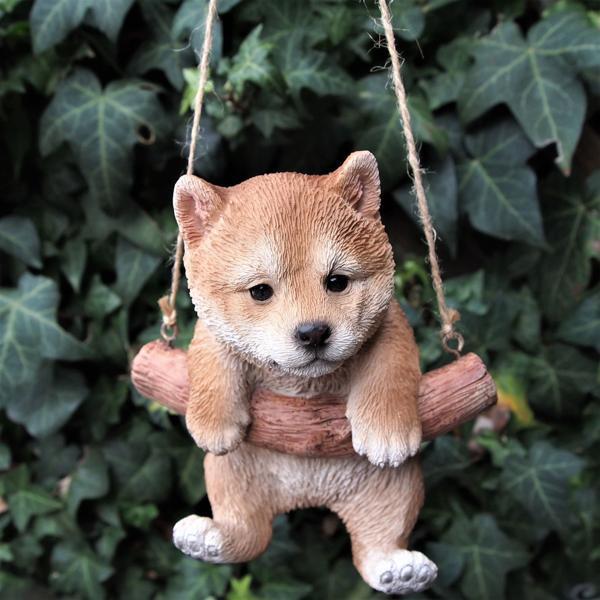 犬の置物 エンジョイブランコ 秋田犬 T14276 いぬ イヌ 動物 オーナメント ガーデン オブジェ 庭 雑貨 ガーデニング拍卖