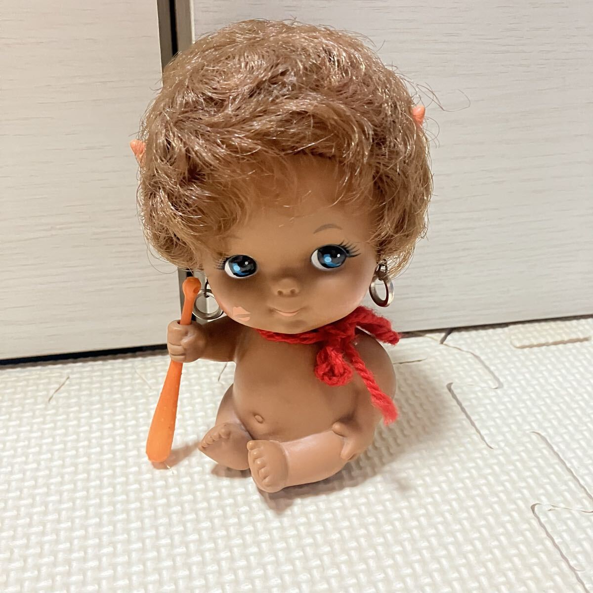 ソフビ人形 マスコットドール 鬼 ビンテージ 昭和レトロ 当時物 ソフビ 人形 拍卖