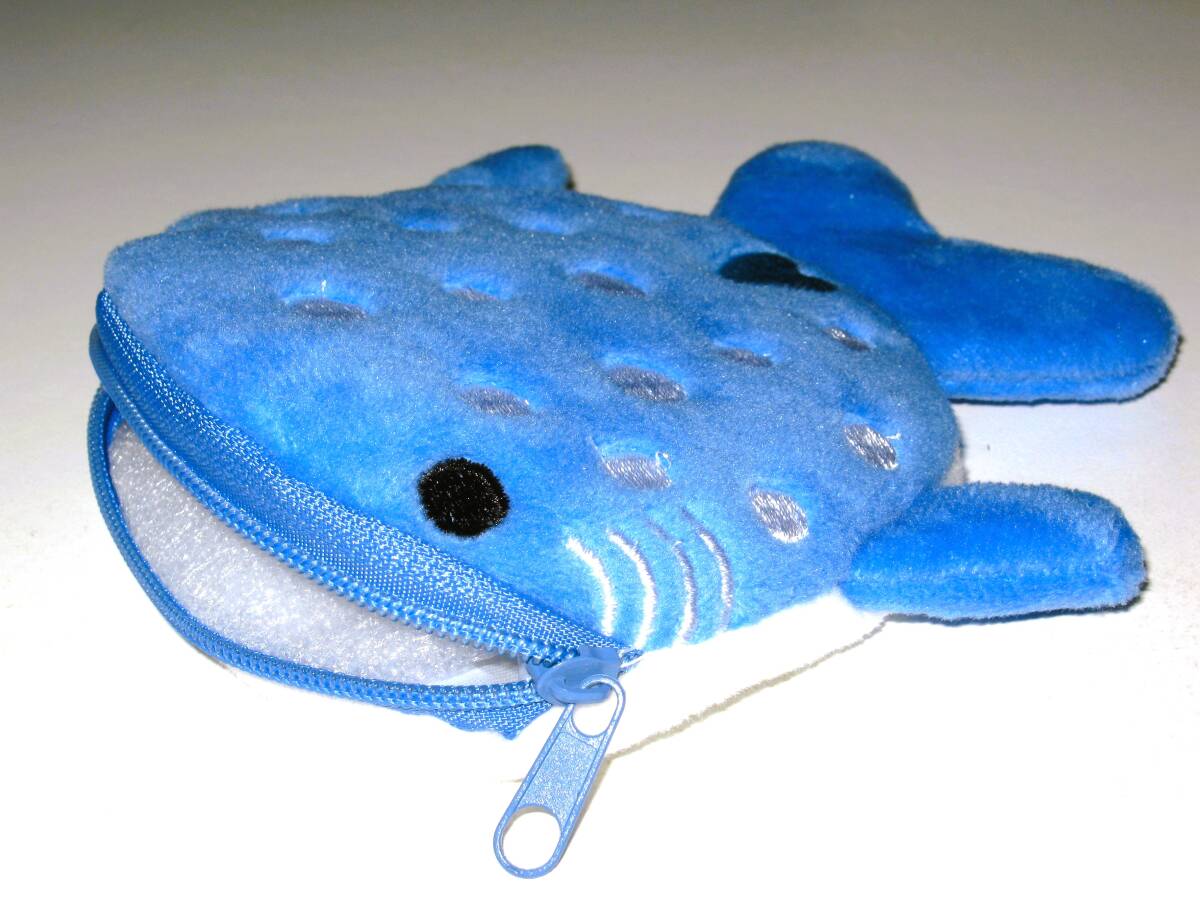 【ジンベエザメ モチーフ 小銭入れ ブルー】小物入れ サメ 鮫 かわいい 可愛い レディース メンズ ファッション お洒落 おしゃれ キュート拍卖