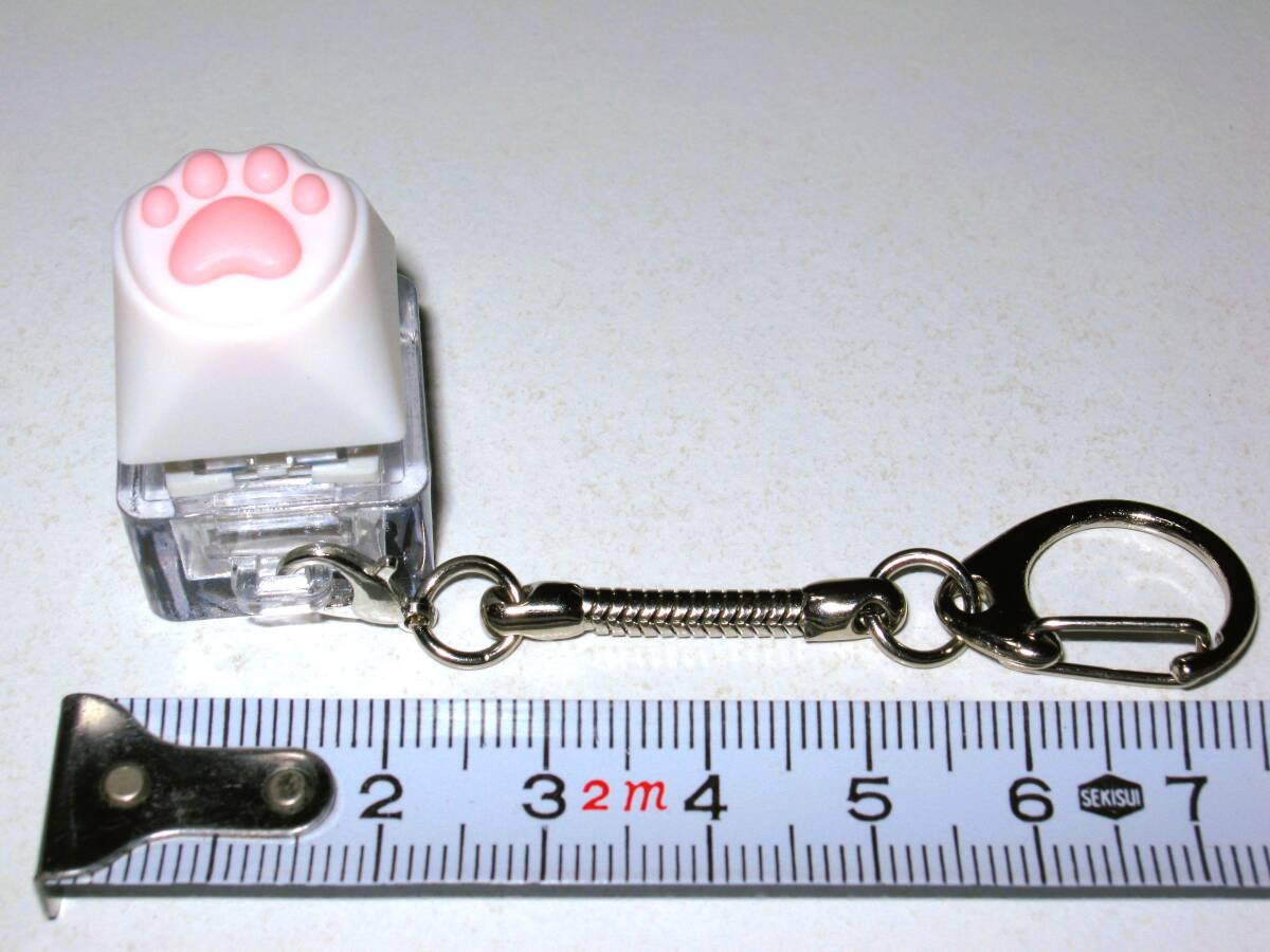 【無限 肉球ボタン キーホルダー】猫 ねこ 減圧玩具 減圧おもちゃ キーボード キースイッチ キーチェーン キーリング フィジェット 集中力拍卖