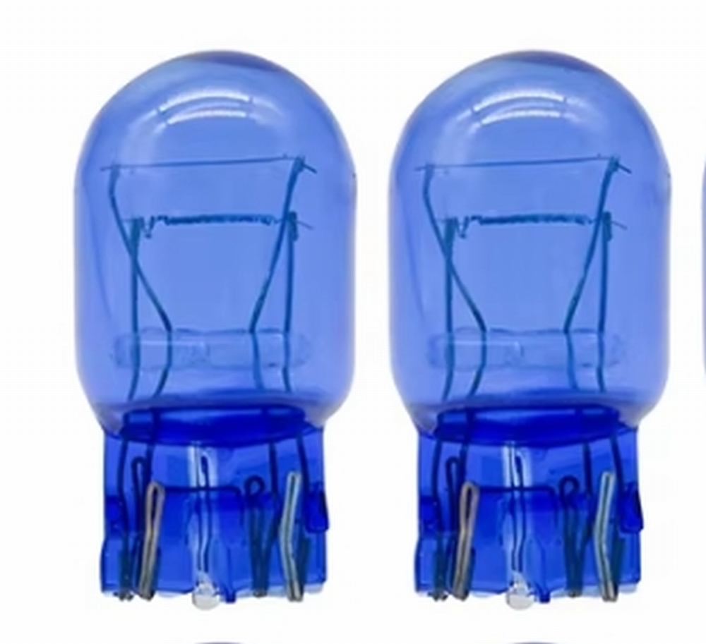 新品! フィアット アバルト 500 スーパー ホワイト 2個セット T20 21w 5W 12V 7443 BLUE バルブ 白 ハロゲン ウェッジ球 ダブル球拍卖