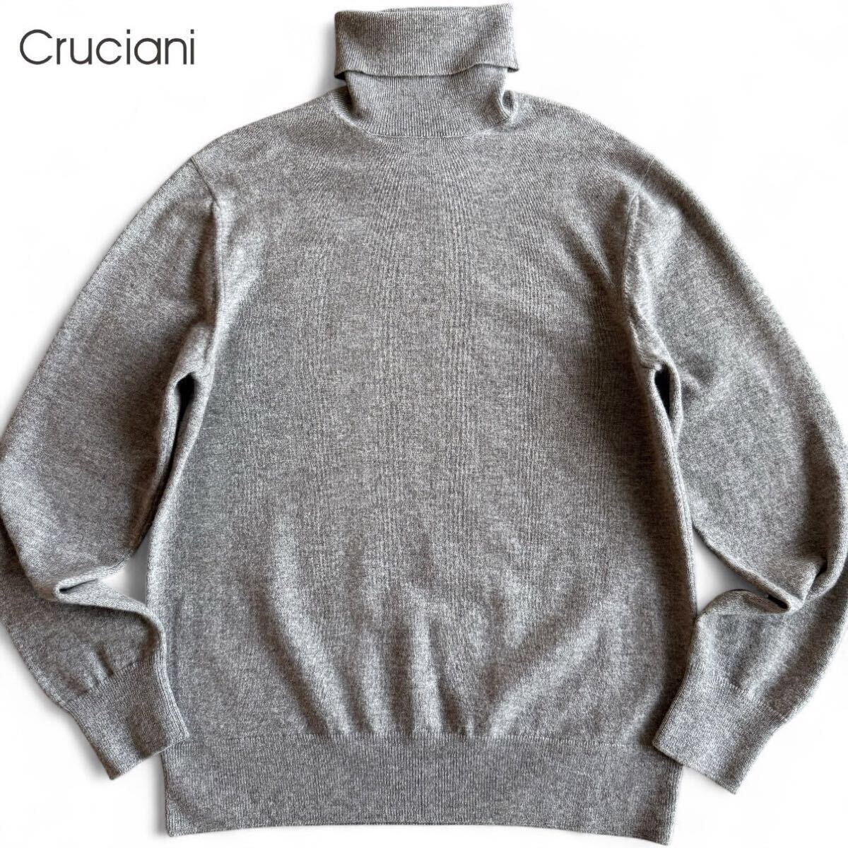 極美品/XLサイズ●クルチアーニ コスタンザ 最高級カシミヤ100% タートルネック セーター ニット イタリア製 50 メンズ Cruciani COSTANZA 拍卖
