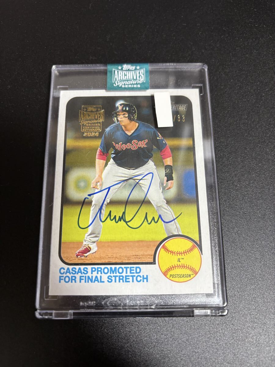 CASAS /33 直筆サインカード auto 検 Topps BOWMAN crome stadium BBM epoch signature autograph DUNRUSS archives拍卖